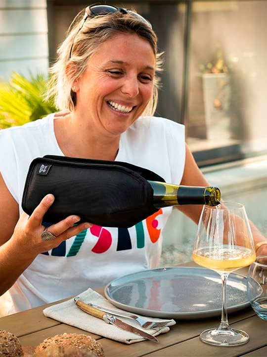 Peugeot Frizz Expandable Wine Cooling Sleeve – Gray - Image 4