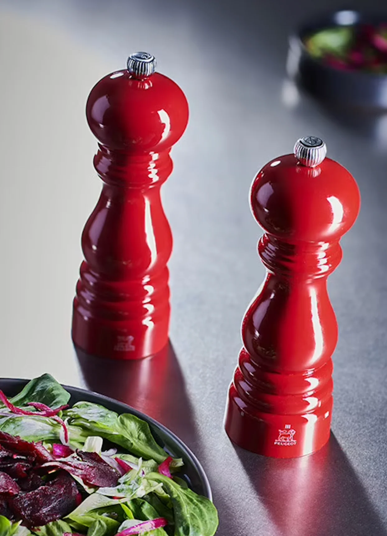 Peugeot Paris Classic Pepper Mill – Red Lacquer – 7" - Image 5