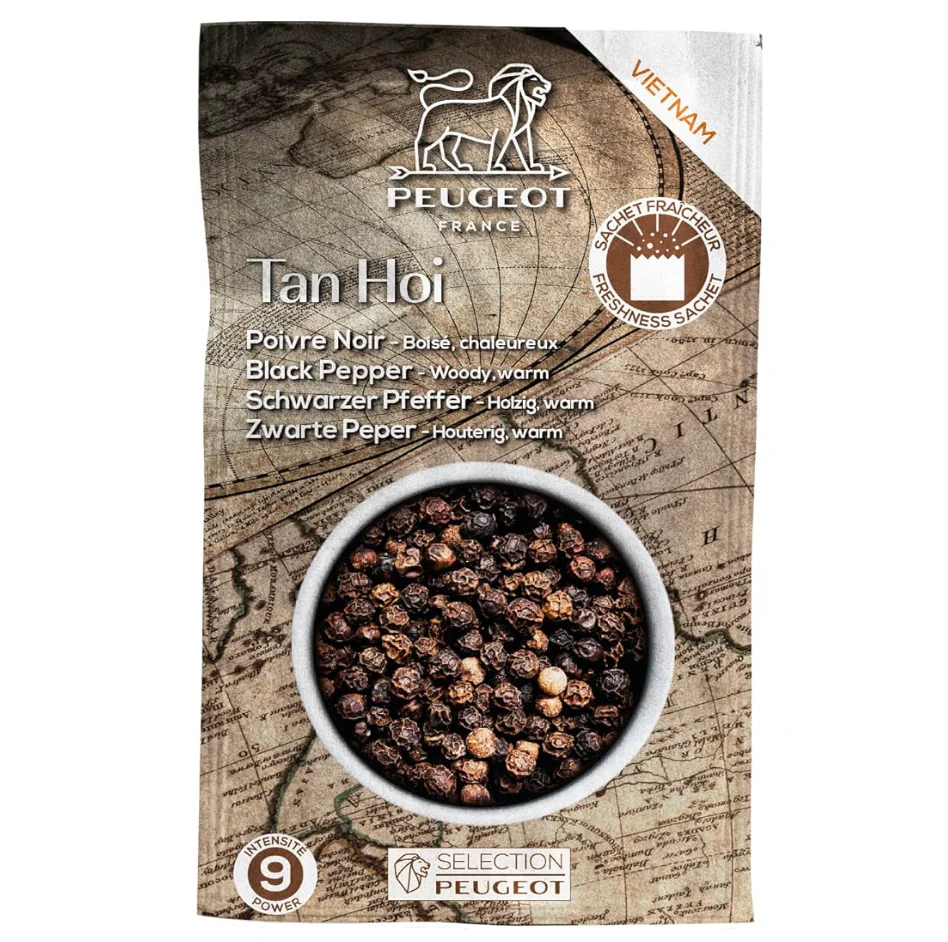 Peugeot Tan Hoi Vietnamese Black Peppercorns Refill โ Single Sachet