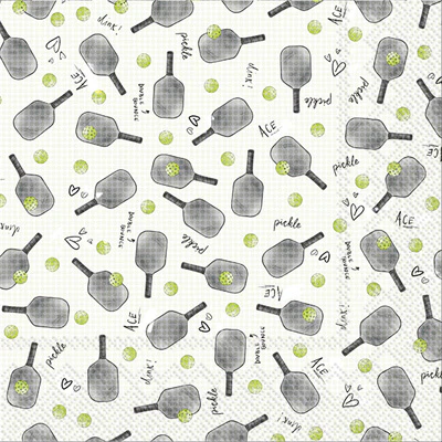 "Pickle Ball" Cocktail Beverage Napkins – 20pk