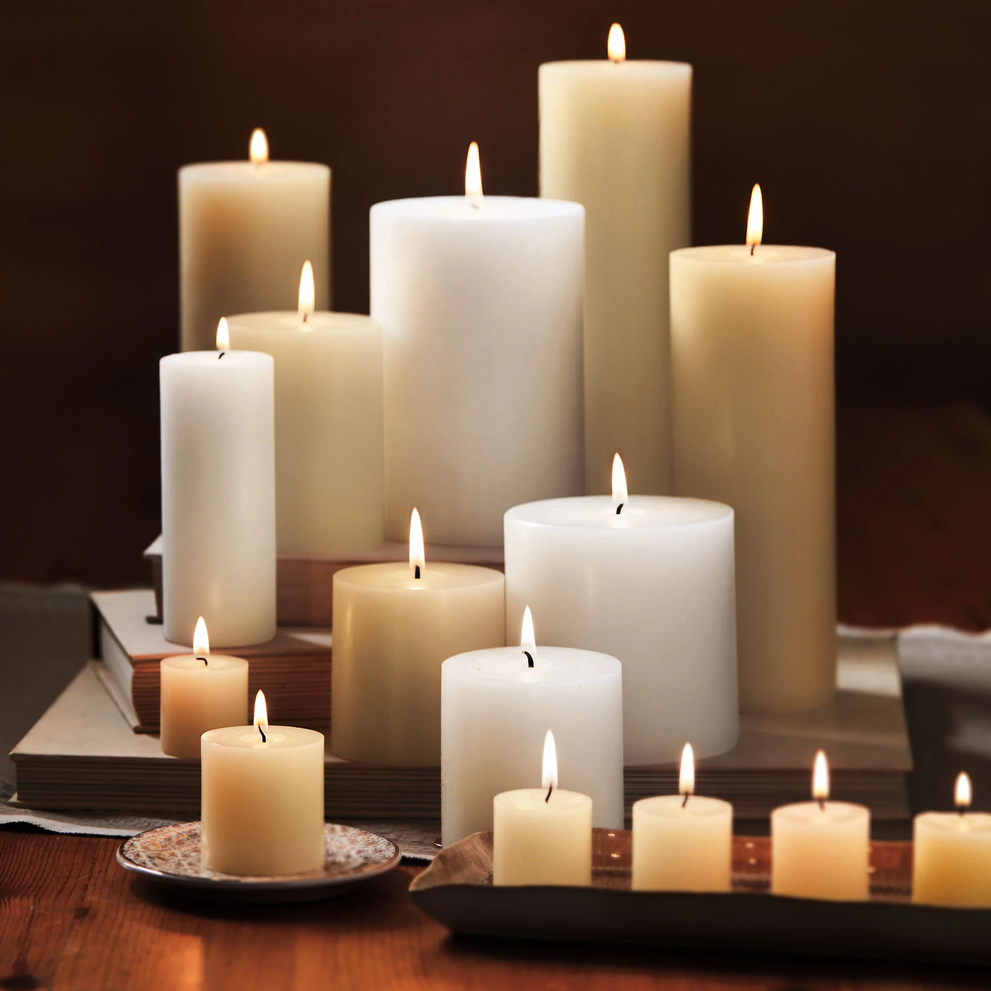 Pillar Candle – 3x3 – Ivory - Image 3