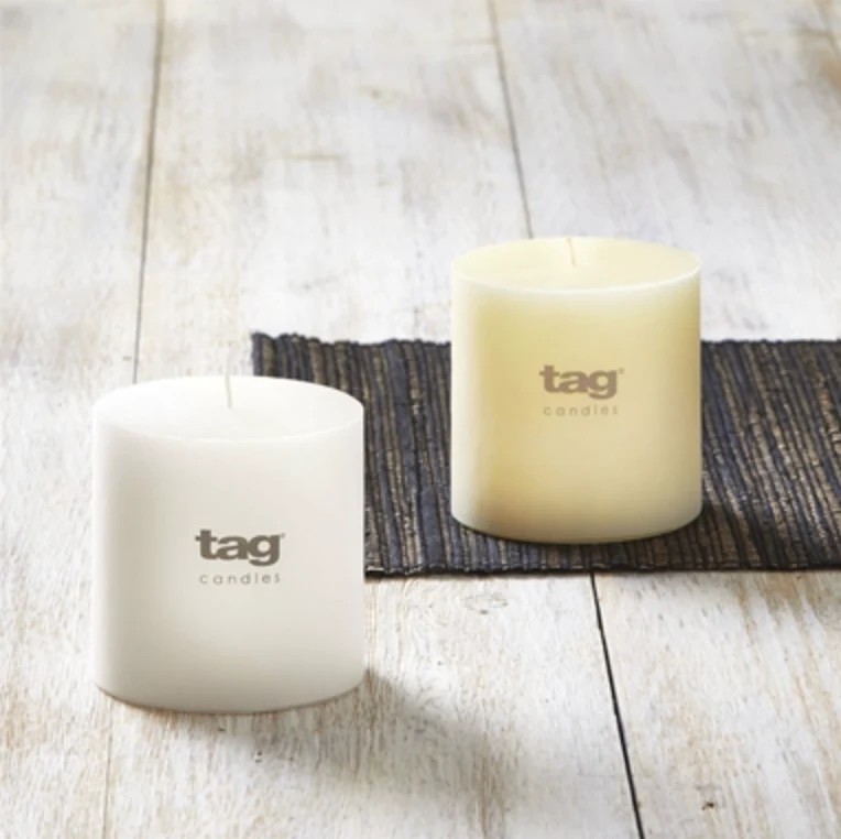 Pillar Candle – 4x4 – White - Image 2