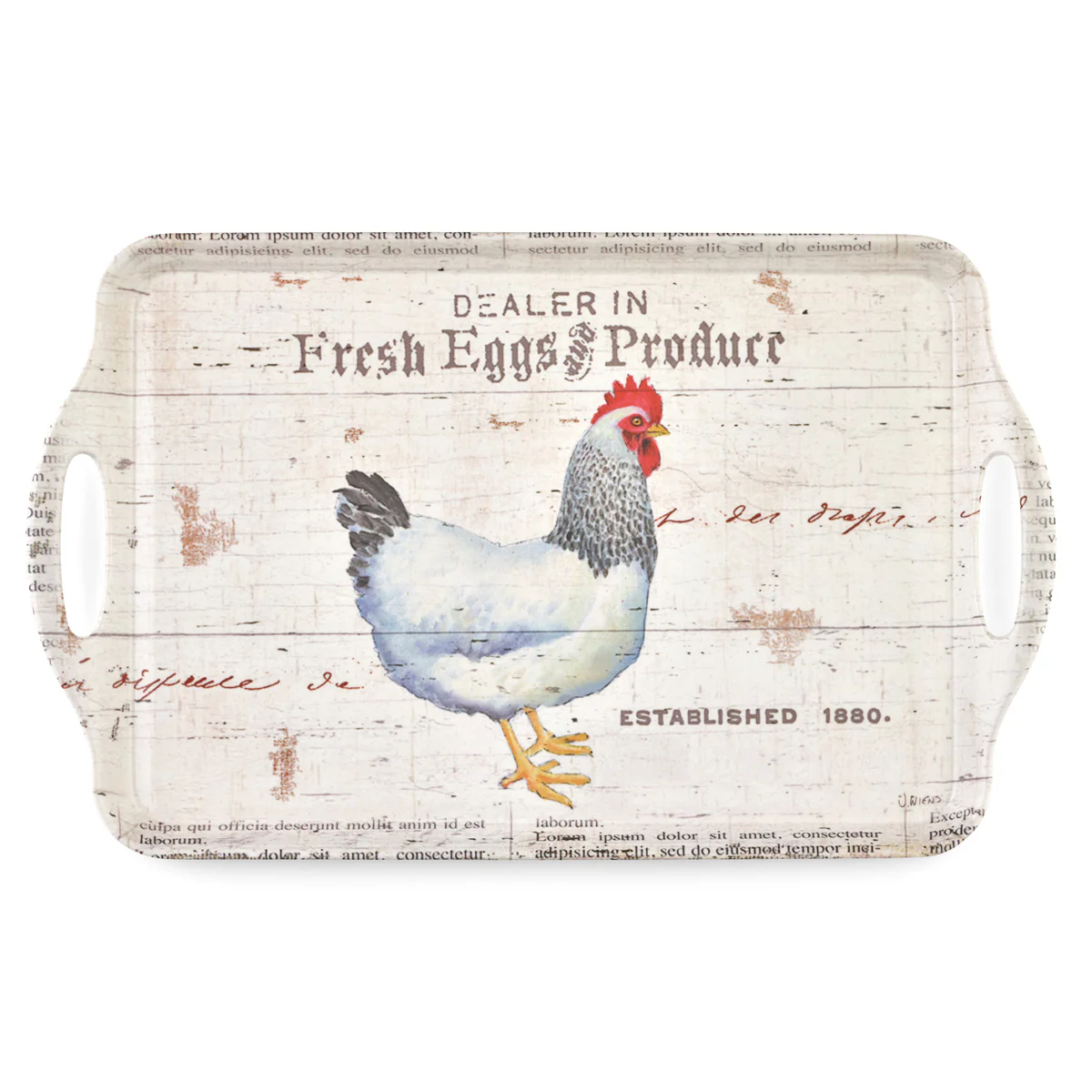 Pimpernel On The Farm Large Handled Tray – 19.25 x 11.5"