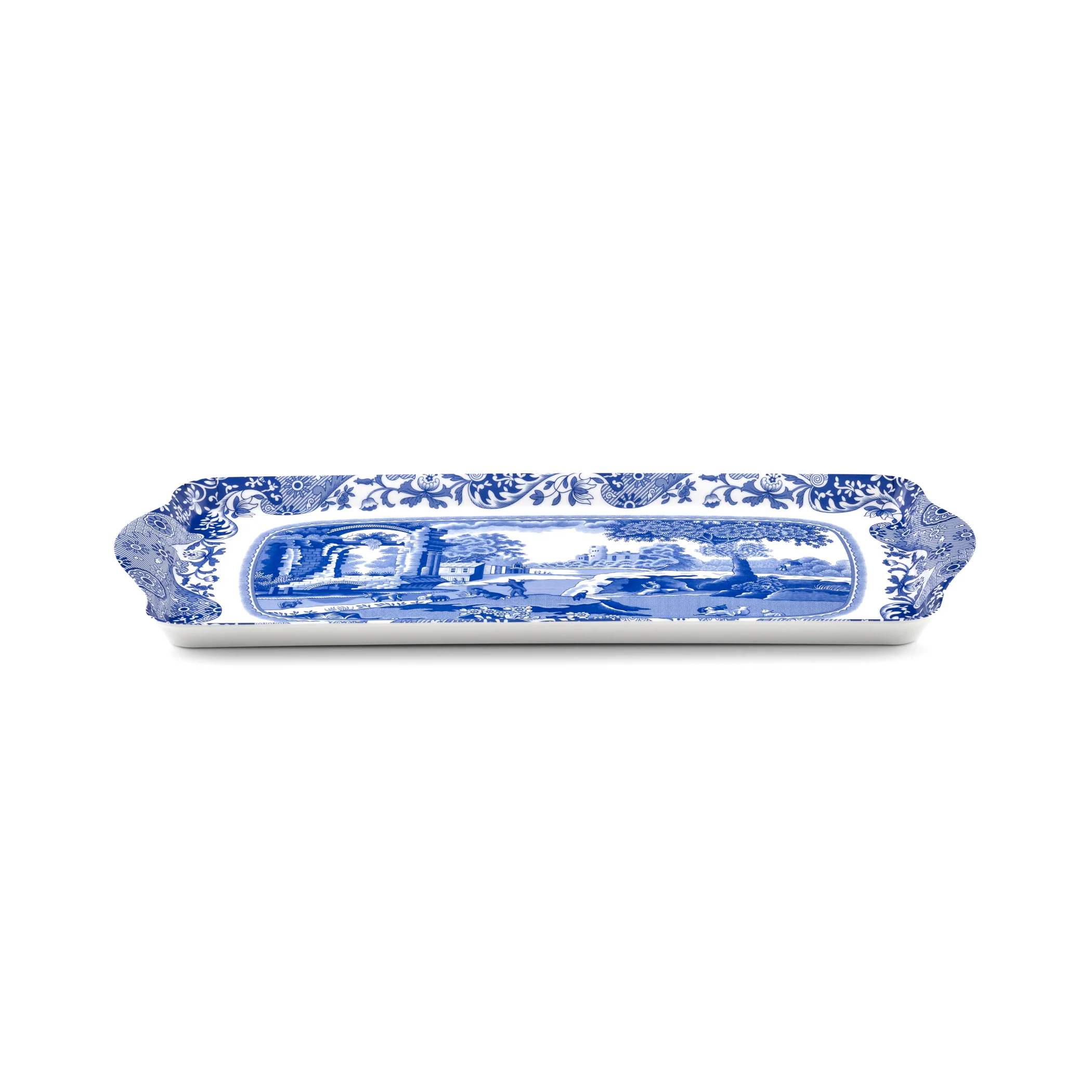 Pimpernel Spode Blue Italian Sandwich Tray – 15.25 x 6.5" - Image 2
