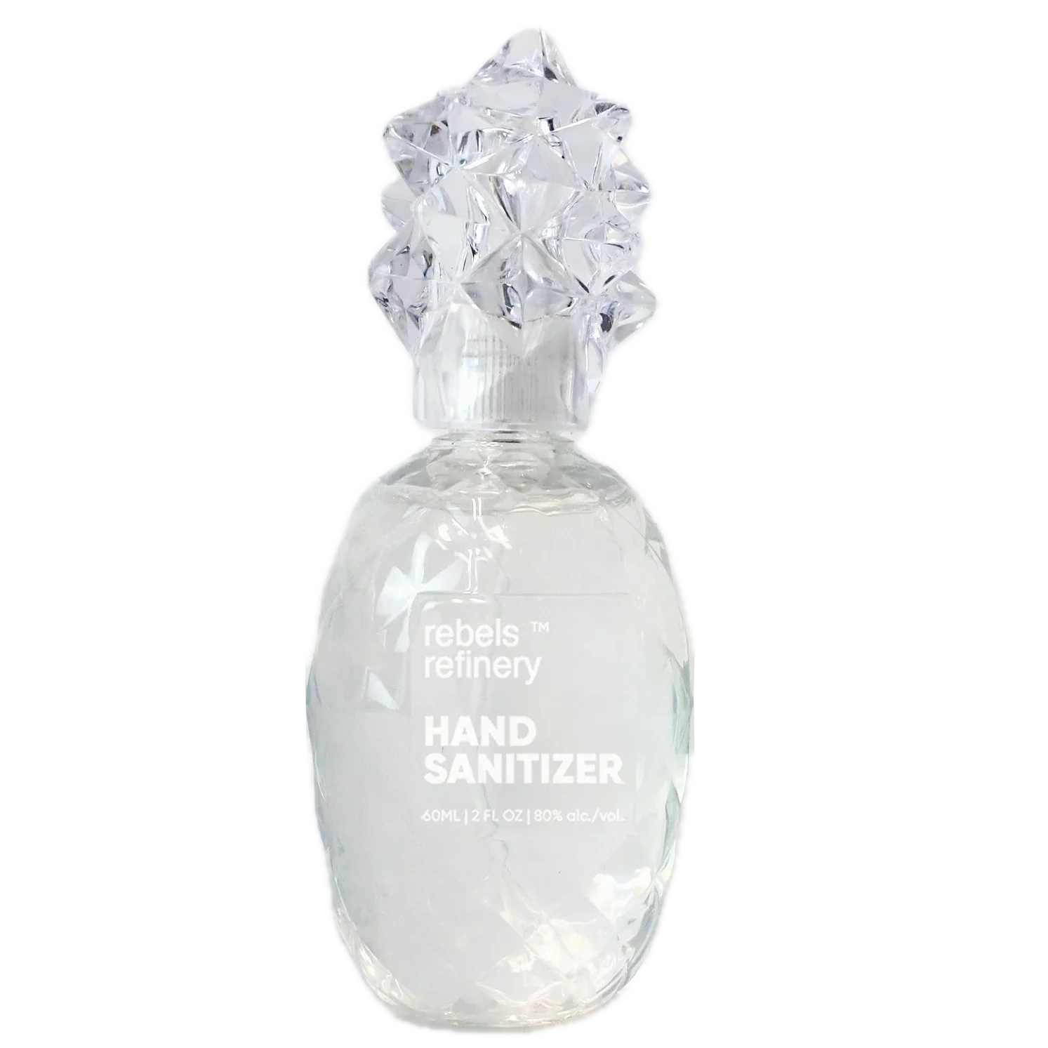 Pineapple Shaped Refillable Hand Sanitizer With Essential Oil – Pepperment – 2oz