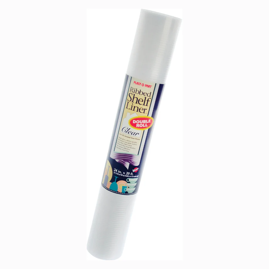 Plastic Ribbed Shelf Liner - 20ft x 12"