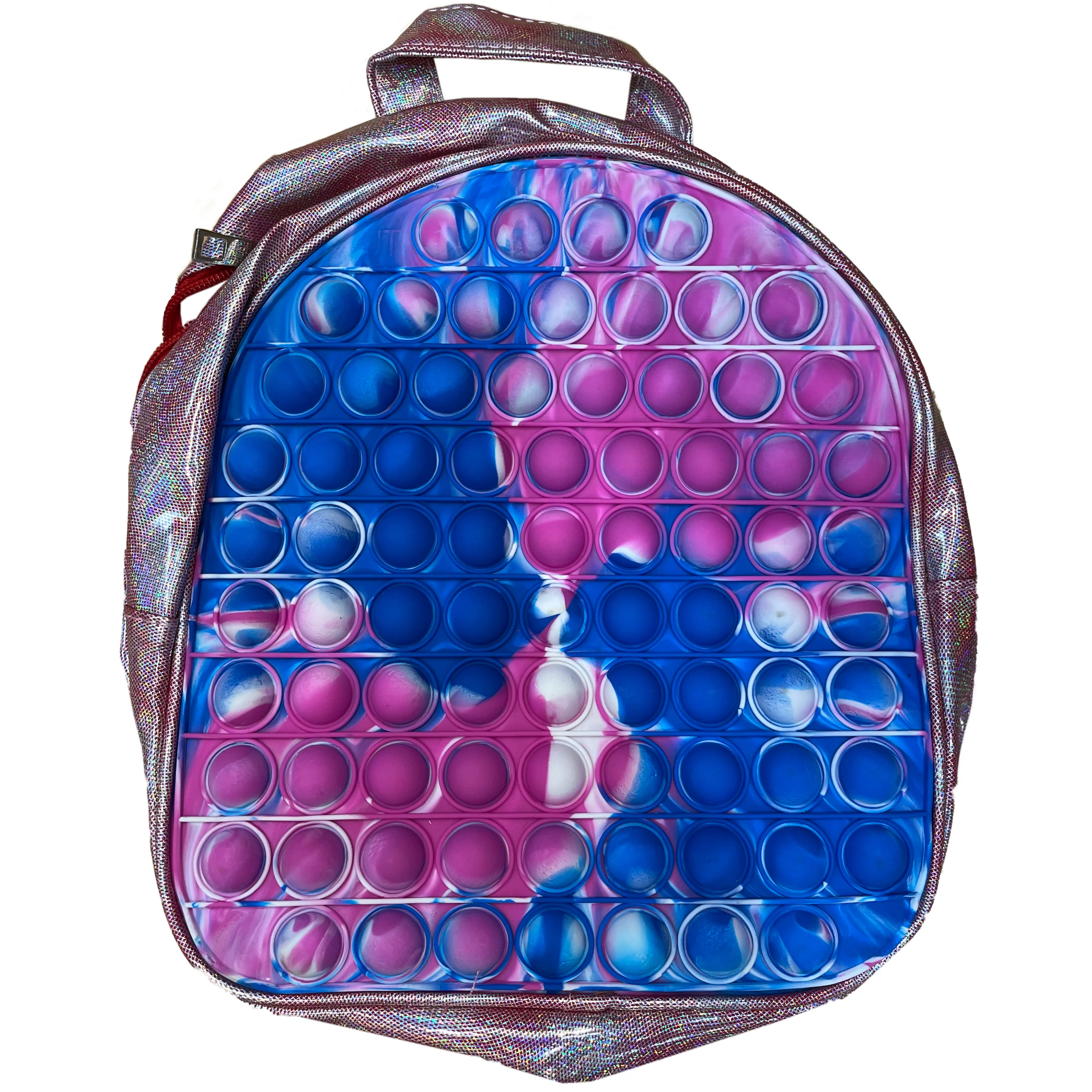 Pop Bubble Fidget Silicon Backpack – Assorted Colors - Image 2
