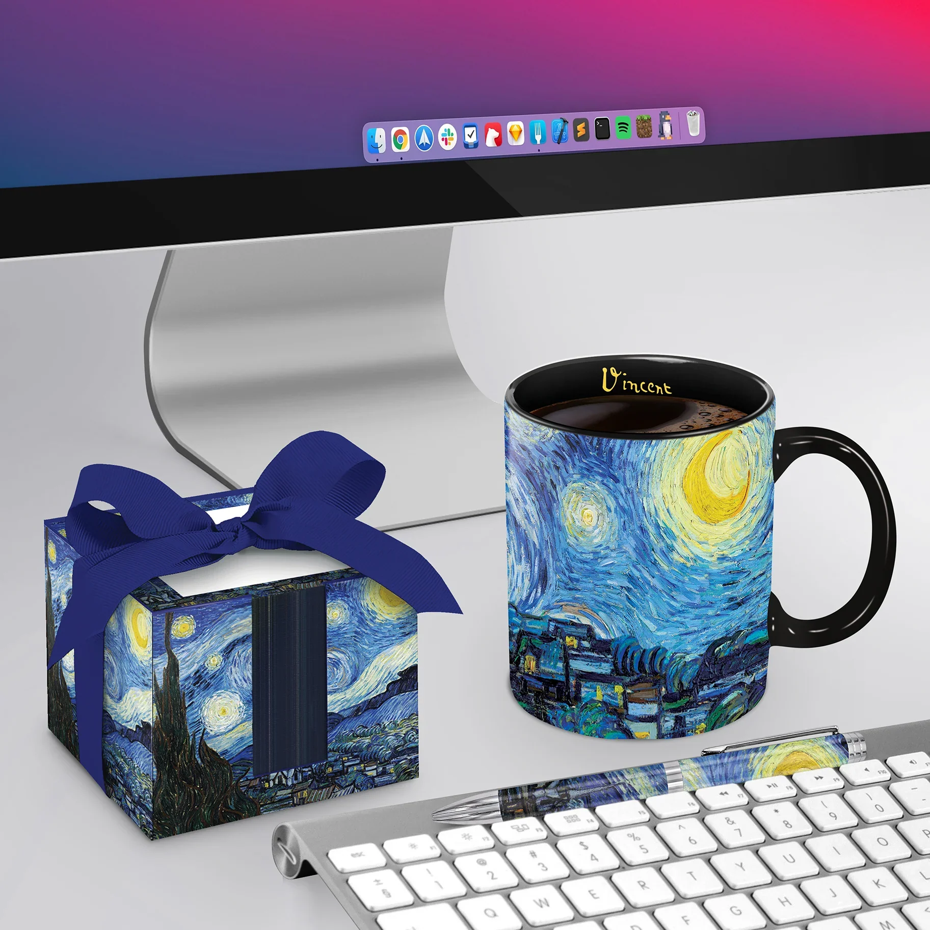 Porcelain Fine Art Coffee & Tea Mug – Van Gogh Starry Night – 11oz. - Image 6