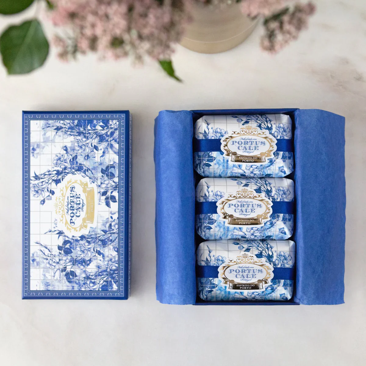Portus Cale Bar Soaps - Gift Set of 3 | Pink Pepper & Jasmine - Image 4