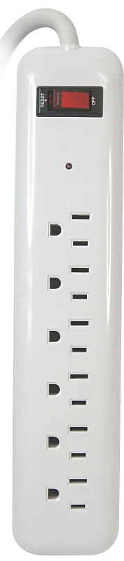 PowerZone 6-Outlet Surge Protector – 125 V – 15 A – 750 Joules Energy - Image 2
