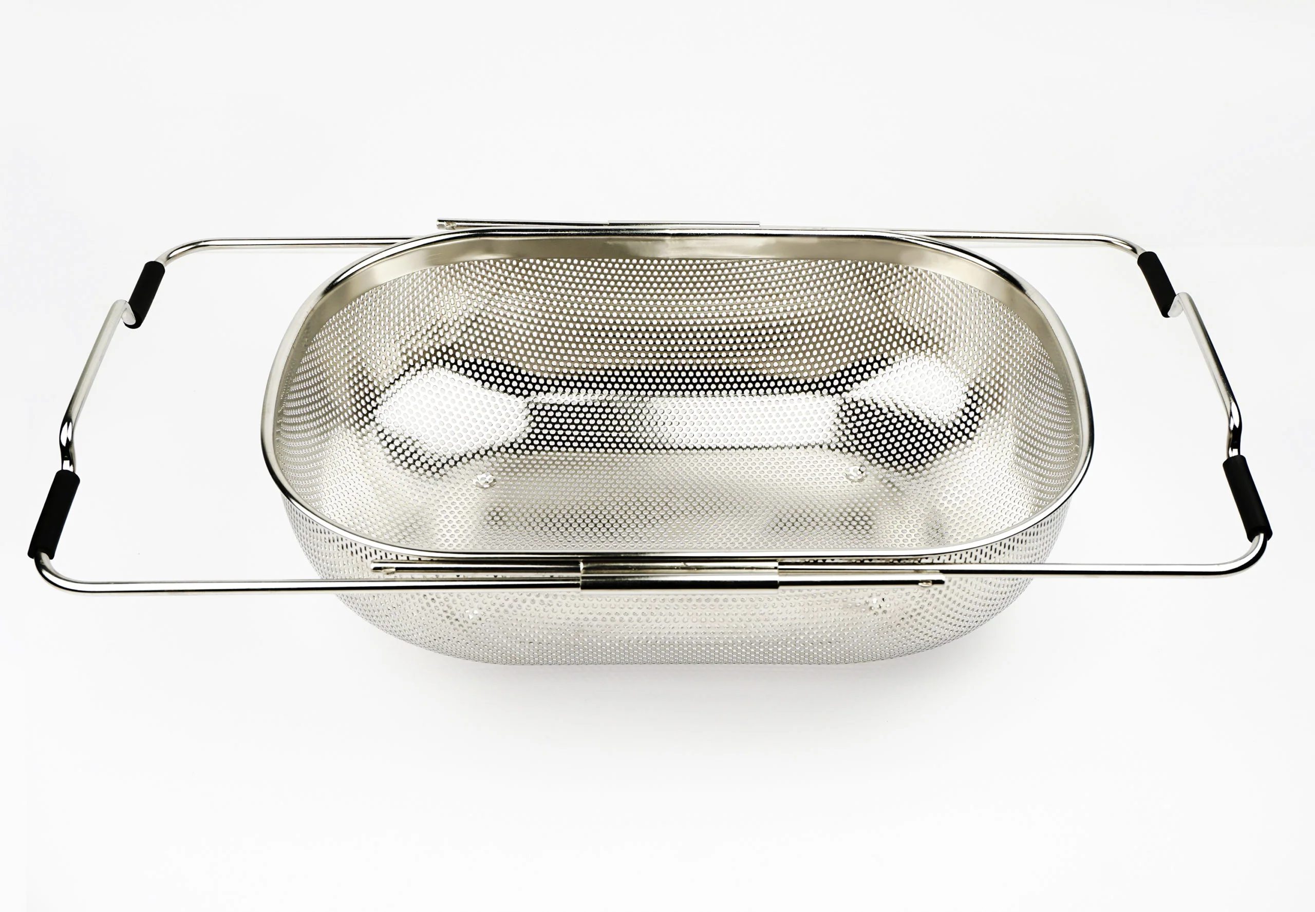 Precision Pierced Over-The-Sink Stainless Steel Drainer - Image 4