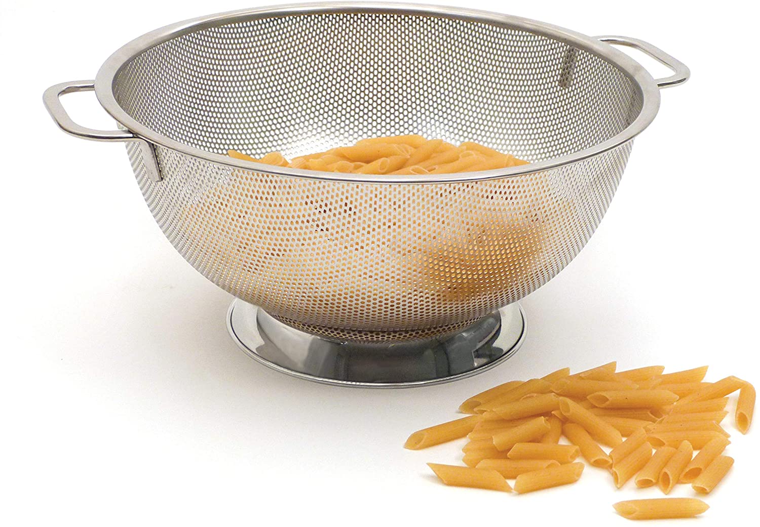 Precision Pierced Stainless Steel 5 qt Colander - Image 2