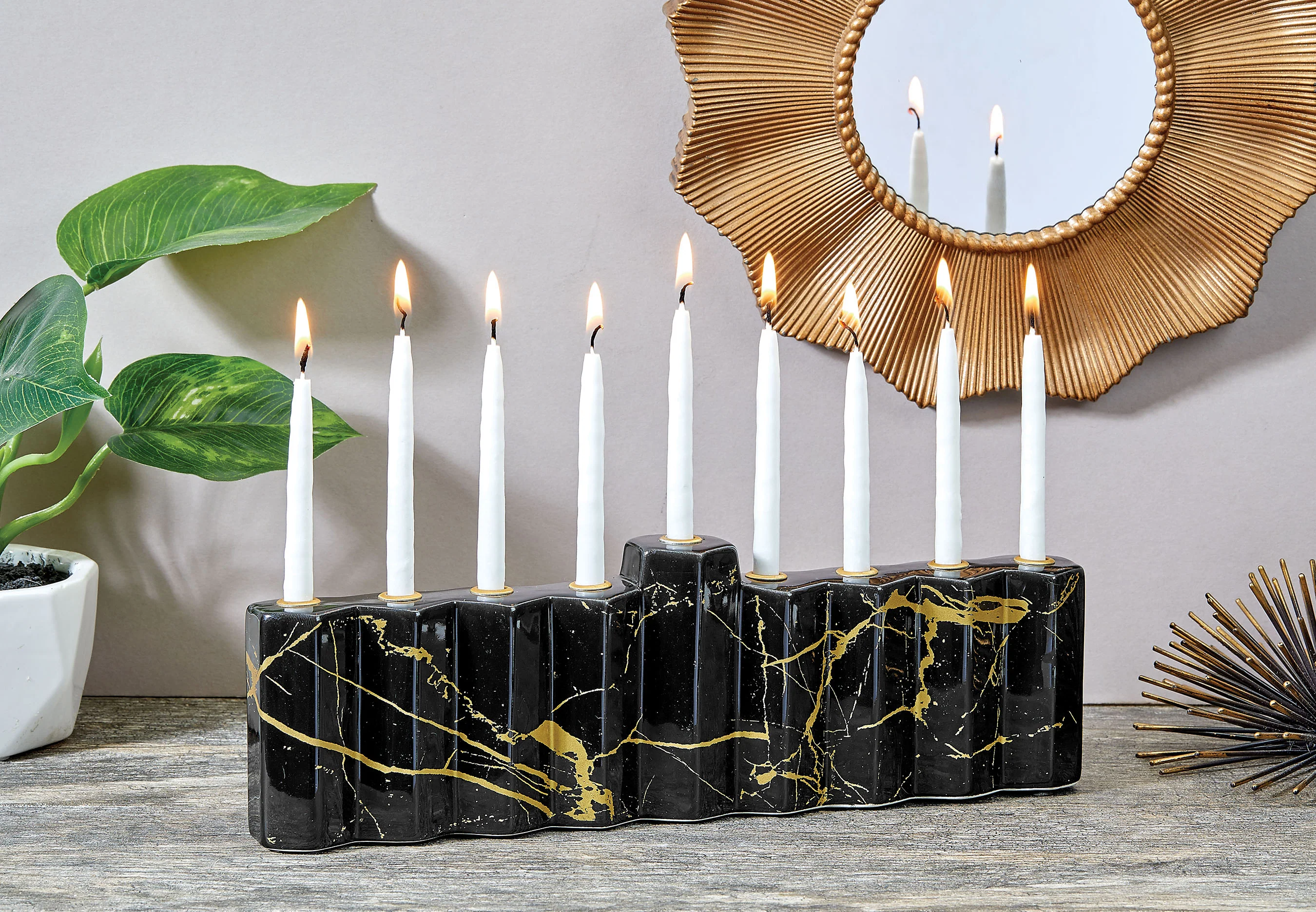 Premium Hanukkah Candles β Frosted White on White β 45 Candles - Image 3