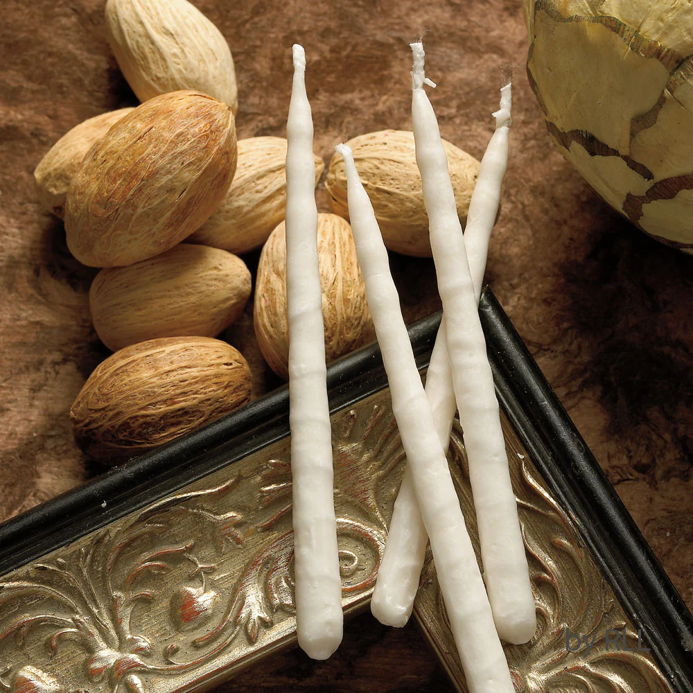 Premium Hanukkah Candles β Frosted White on White β 45 Candles - Image 4