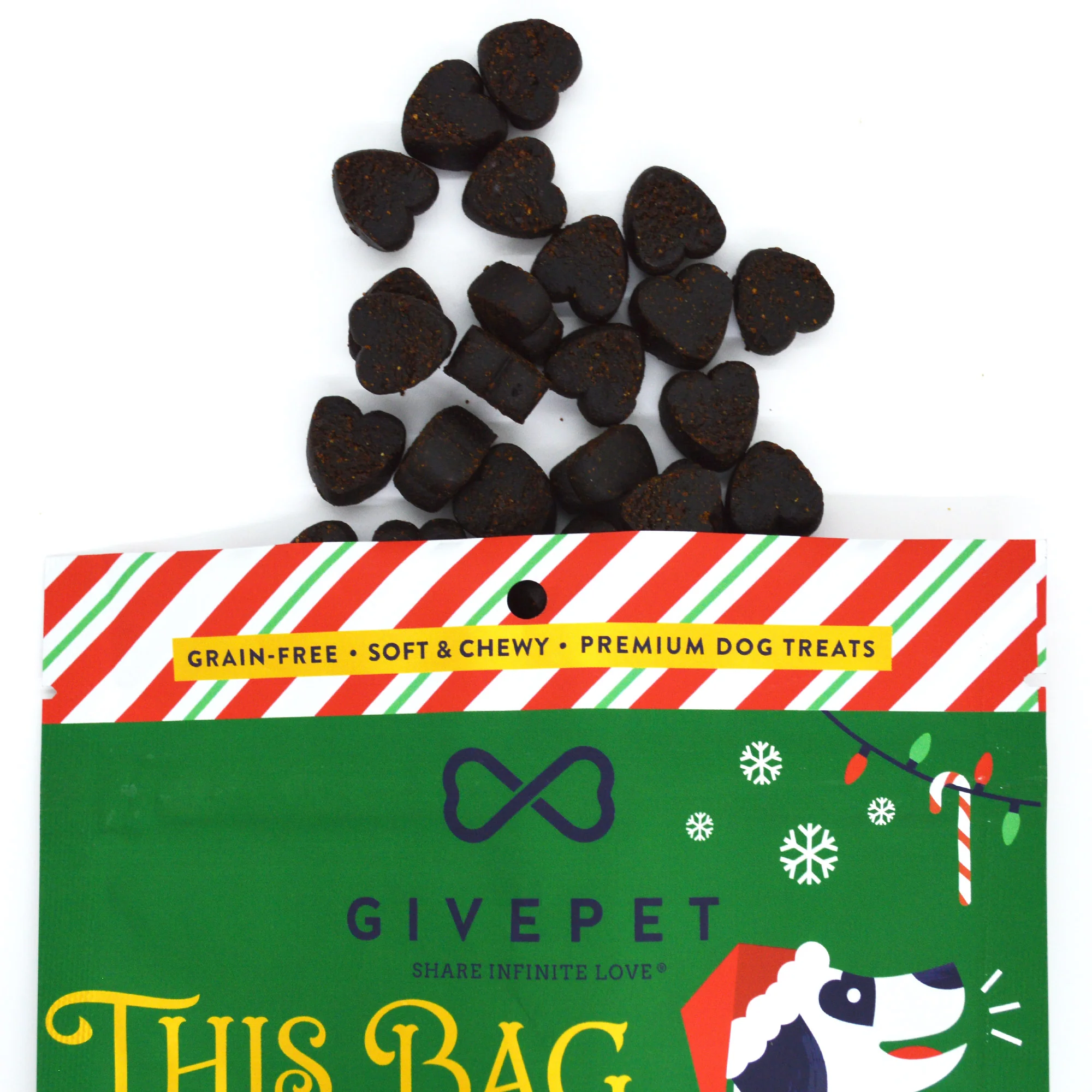 Premium Holiday Dog Treats –  Peppermint Bark – 6oz. - Image 2
