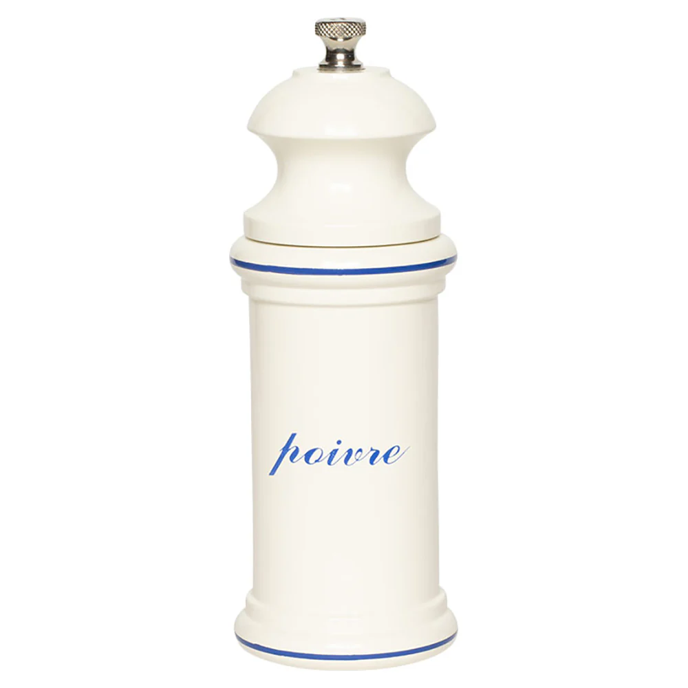 Provencal Handcrafted Wood Pepper Mill β White