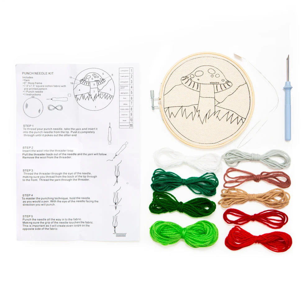 Punch Needle Kit – Mushroom - Image 2
