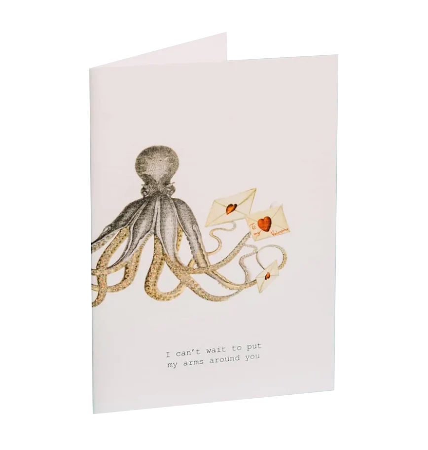 Put My Arms Around You Valentines Glitter Greeting Card – 3.5" x 5"