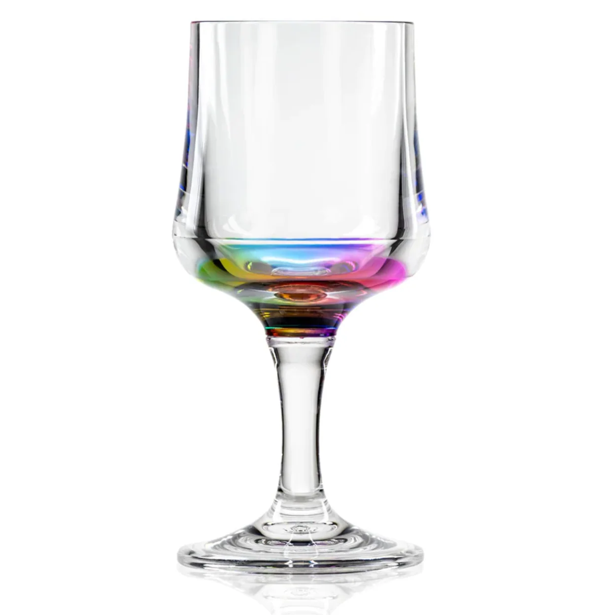 Rainbow Reflections Acrylic Wine Glass –8oz