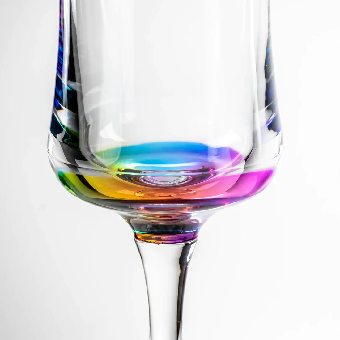 Rainbow Reflections Acrylic Wine Glass –8oz - Image 2