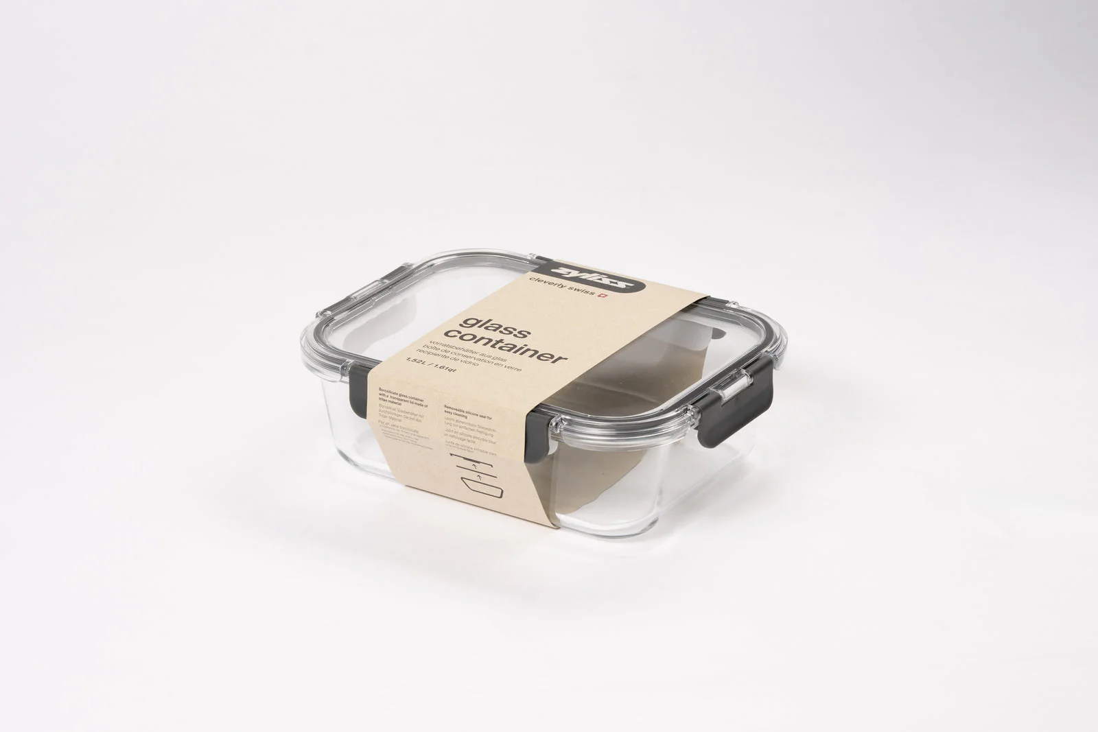 Zyliss Rectangle Glass Storage Container – 1.6qt - Image 2