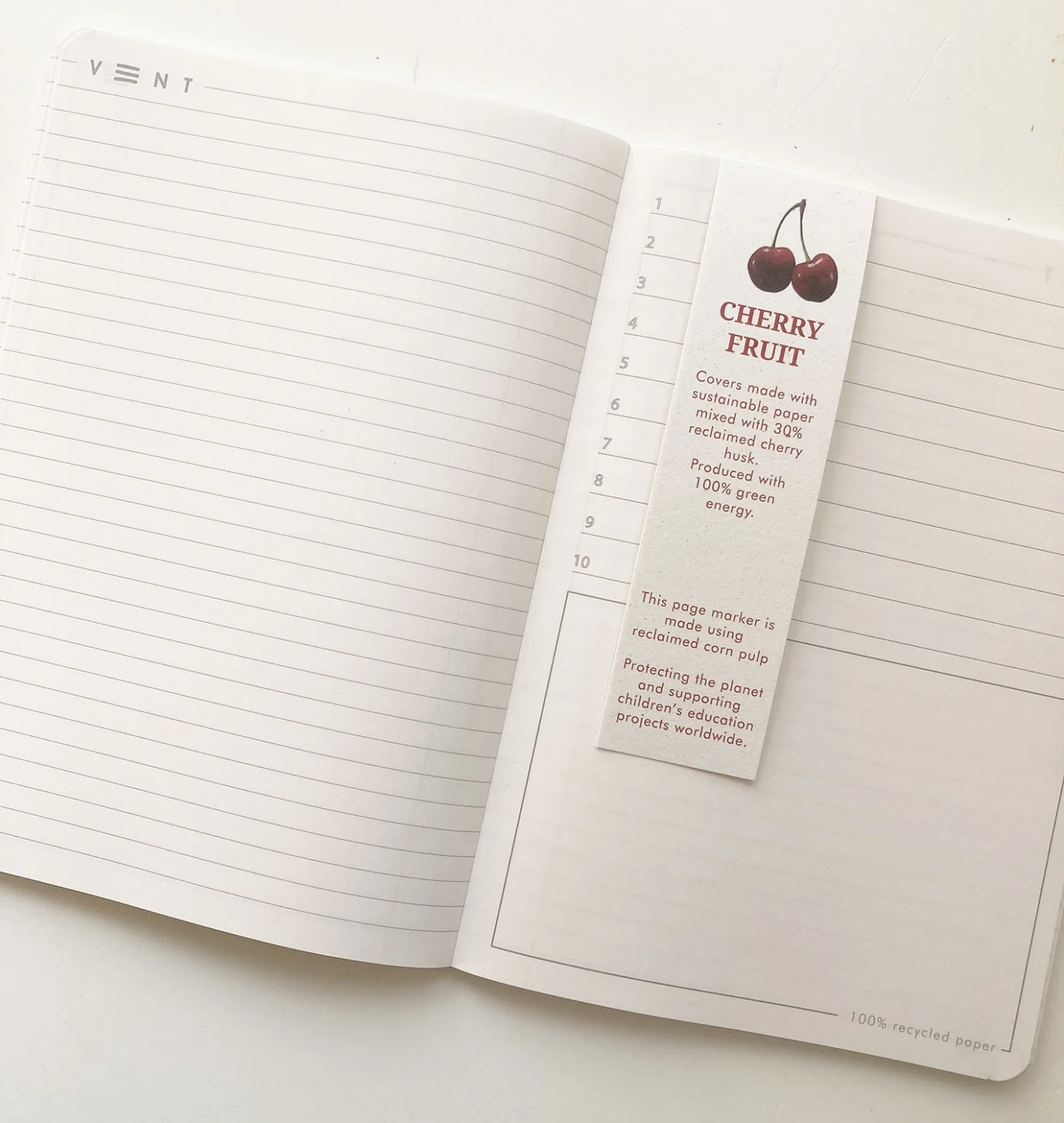Vent For Change Recycled A6 SUCSEED Notebook – Kiwi Fruit – 8" x 4" – 160 Pages - Image 4