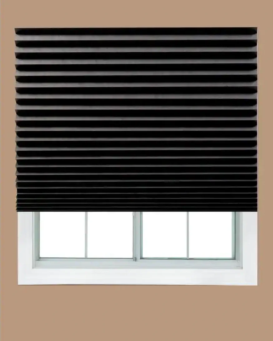 Redi Shade Paper Blackout Peel and Stick Window Shade -  Black – 48 in. W x 72 in. - Image 2