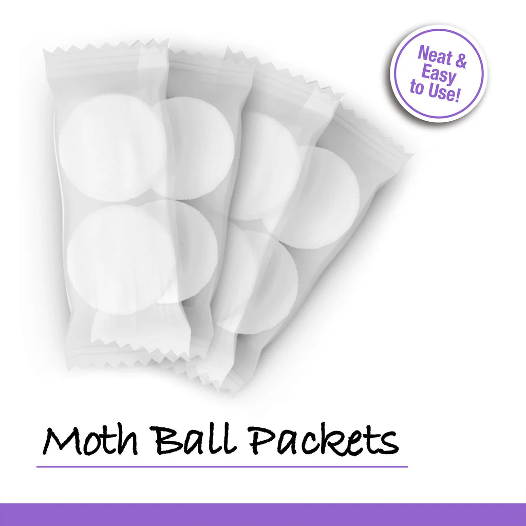 Reefer-Galler Moth-Tek Snowhite Paper Covered Moth Ball Packets - Lavender Scented - 12oz Bag - Image 2