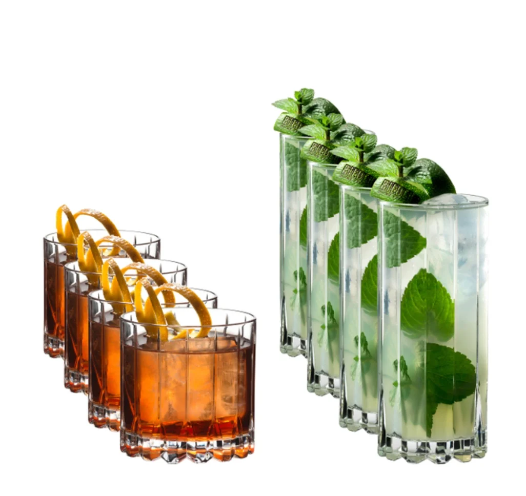 Riedel Drink Specific Collection β Crystal Rocks & Highball Glasses β Set of 8