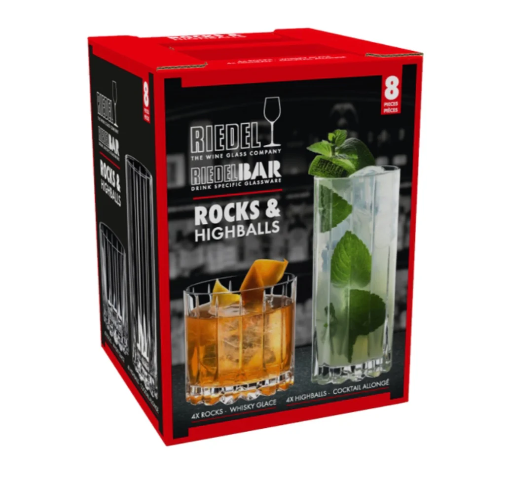Riedel Drink Specific Collection β Crystal Rocks & Highball Glasses β Set of 8 - Image 4