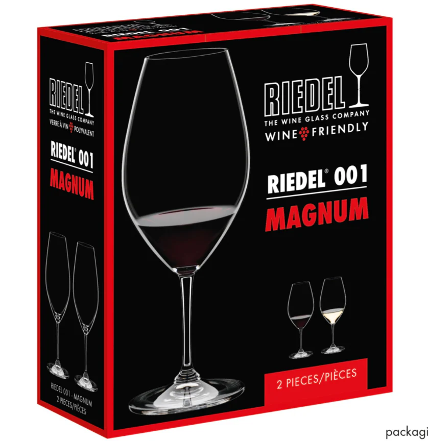 Riedel Magnum Wine Friendly Crystal Wine Glasses – Set 2 – 35oz. - Image 3