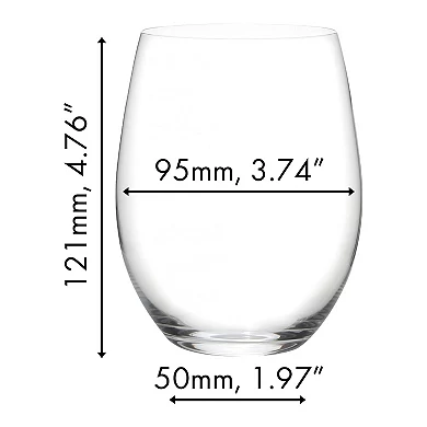 Riedel The O Stemless Cabernet/Merlot Wine Glasses – 21oz – Buy 3 Get One Free - Image 4