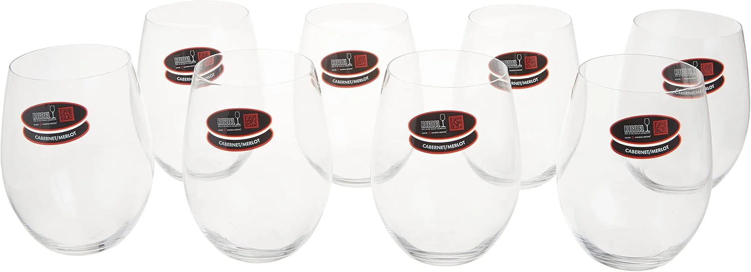 Riedel The O Stemless Cabernet/Merlot Wine Glasses – 21oz – 8 Glasses - Buy 6 - Get 2 Free - Image 4