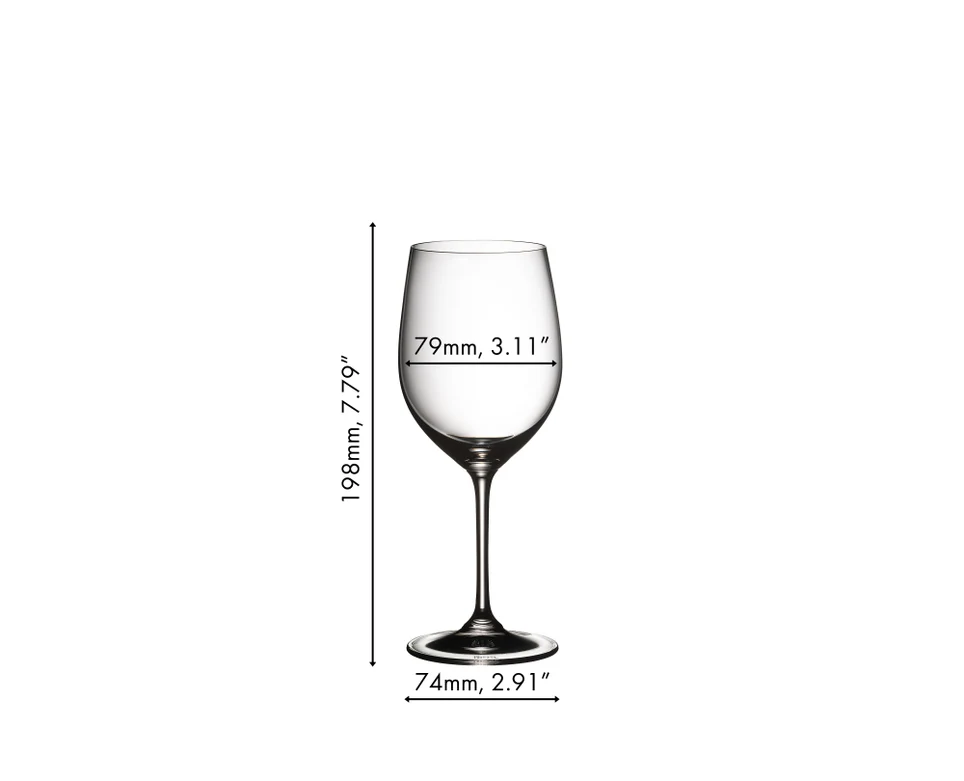 Riedel Viognier/Chardonnay Crystal White Wine Glasses – Set 2 – 13oz. - Image 2