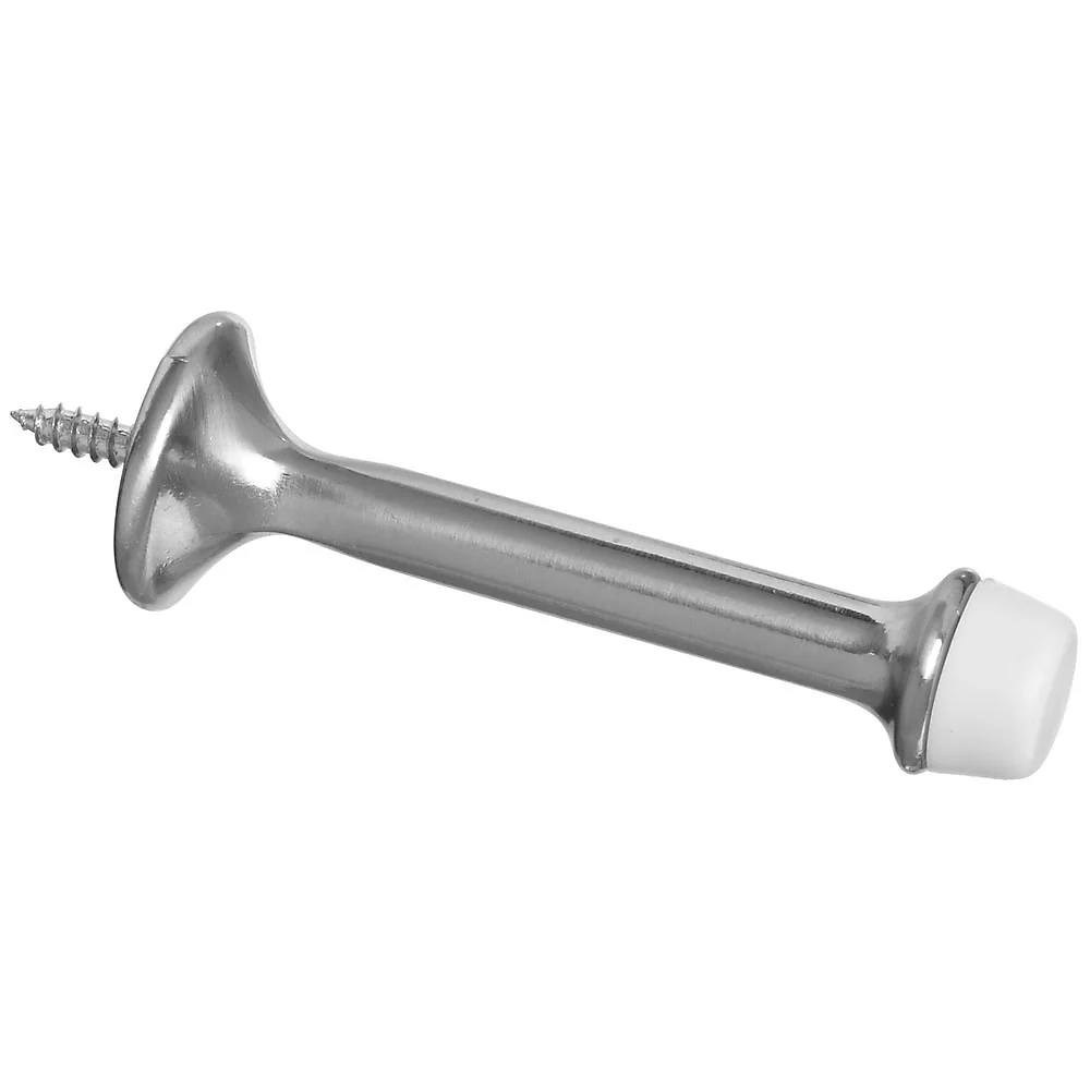 Rigid Satin Nickel Door Stops – 3" – Pack of 2