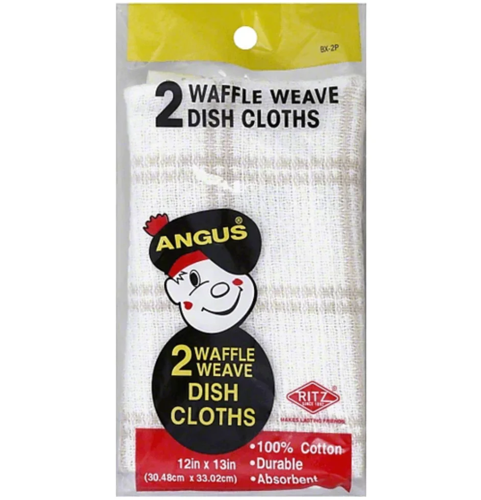 Ritz Angus Waffle Weave Dish Cloths β Assorted Colors β 12in x 13in β 2pk