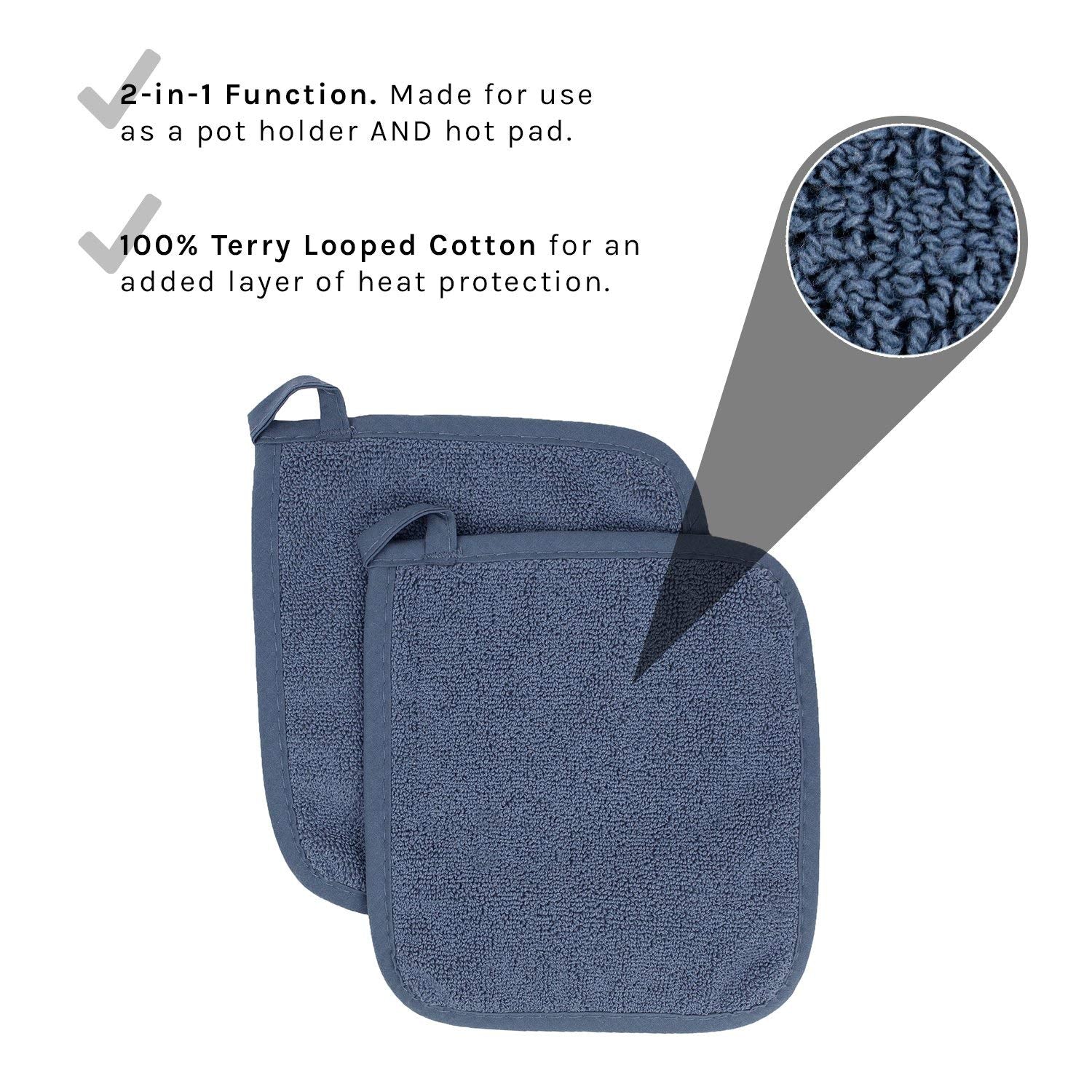 Ritz Pot Holder โ Federal Blue - Image 2