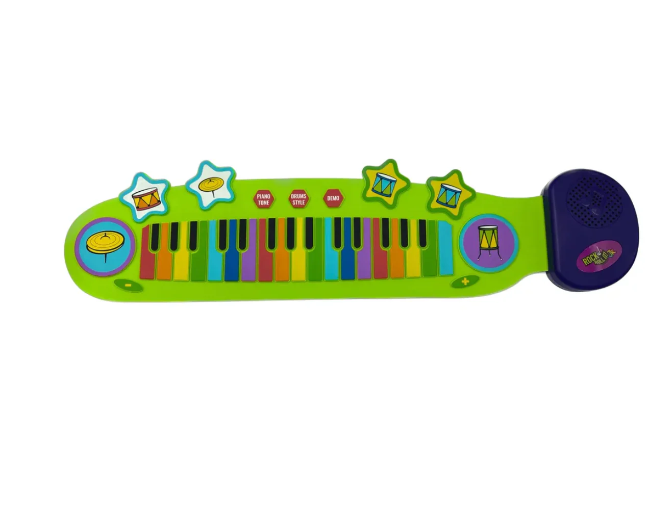 Rock & Roll It On the Go Piano and Drum Music Toy for Kids - Image 2