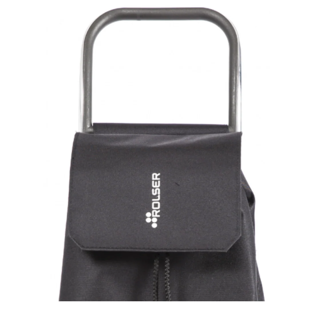 Rolser Aluminum Shopping Trolley Bag – Holds 88lb. – Black Tweed - Image 4