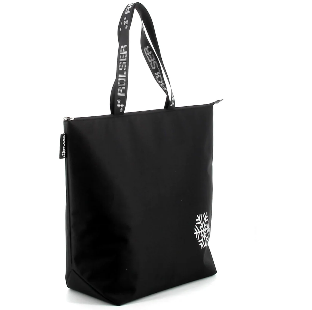 Rolser Thermo Cooler Bag with Zip Closure and Two Handles โ Black - Image 3