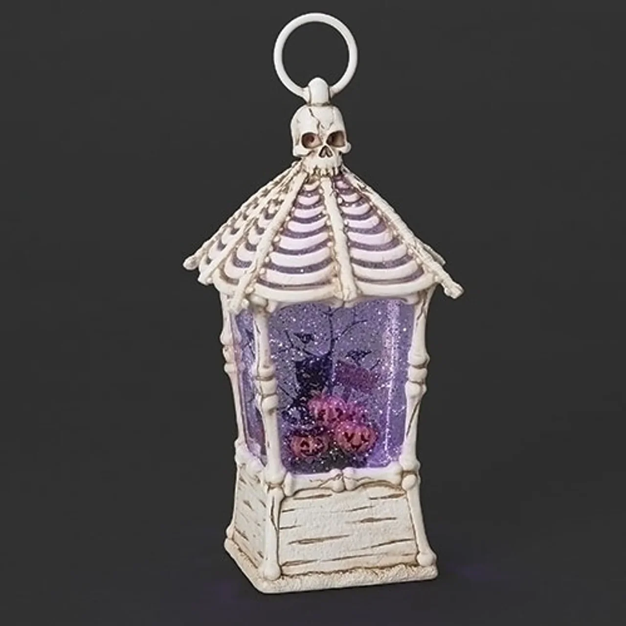 Roman Swirling Glitter Lighted Skeleton – 12" - Image 3