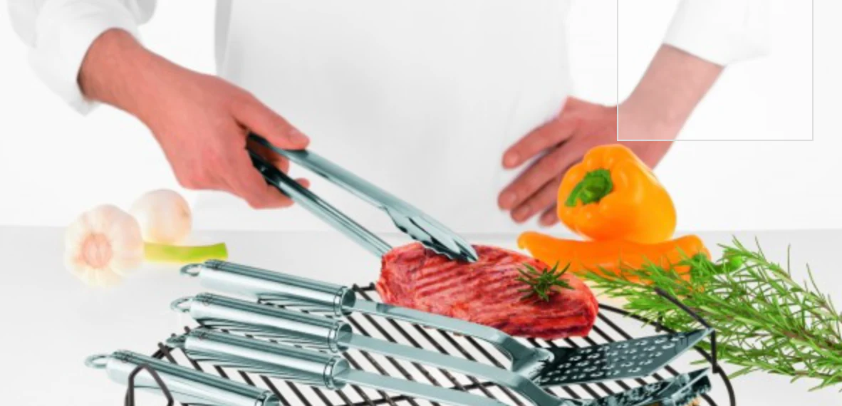 Rosle Stainless Steel Locking Tongs – 9.1" - Image 3