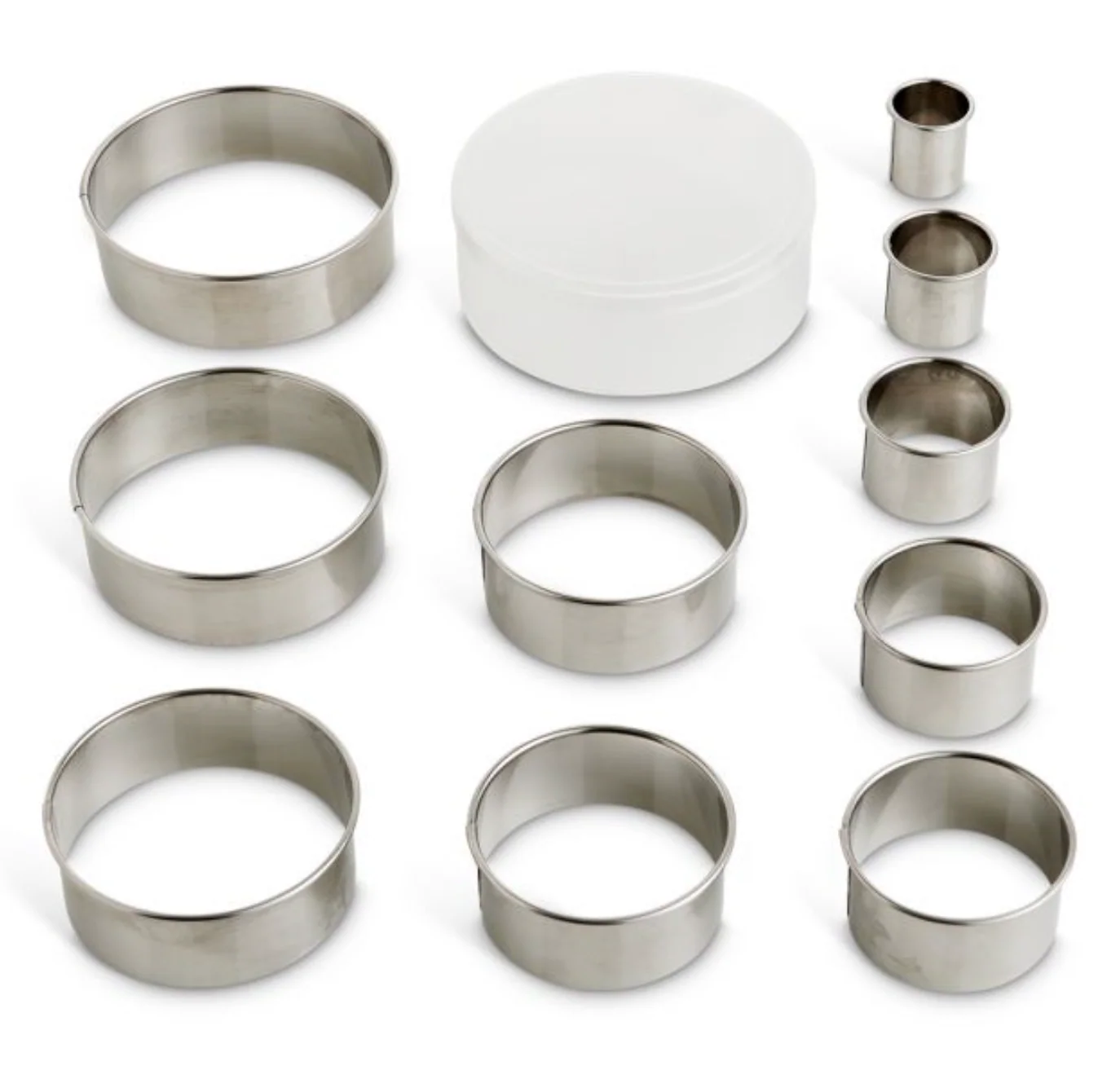 Mrs. Anderson Round Cookie Cutter Set with Storage Container – Set of 10 - Image 2