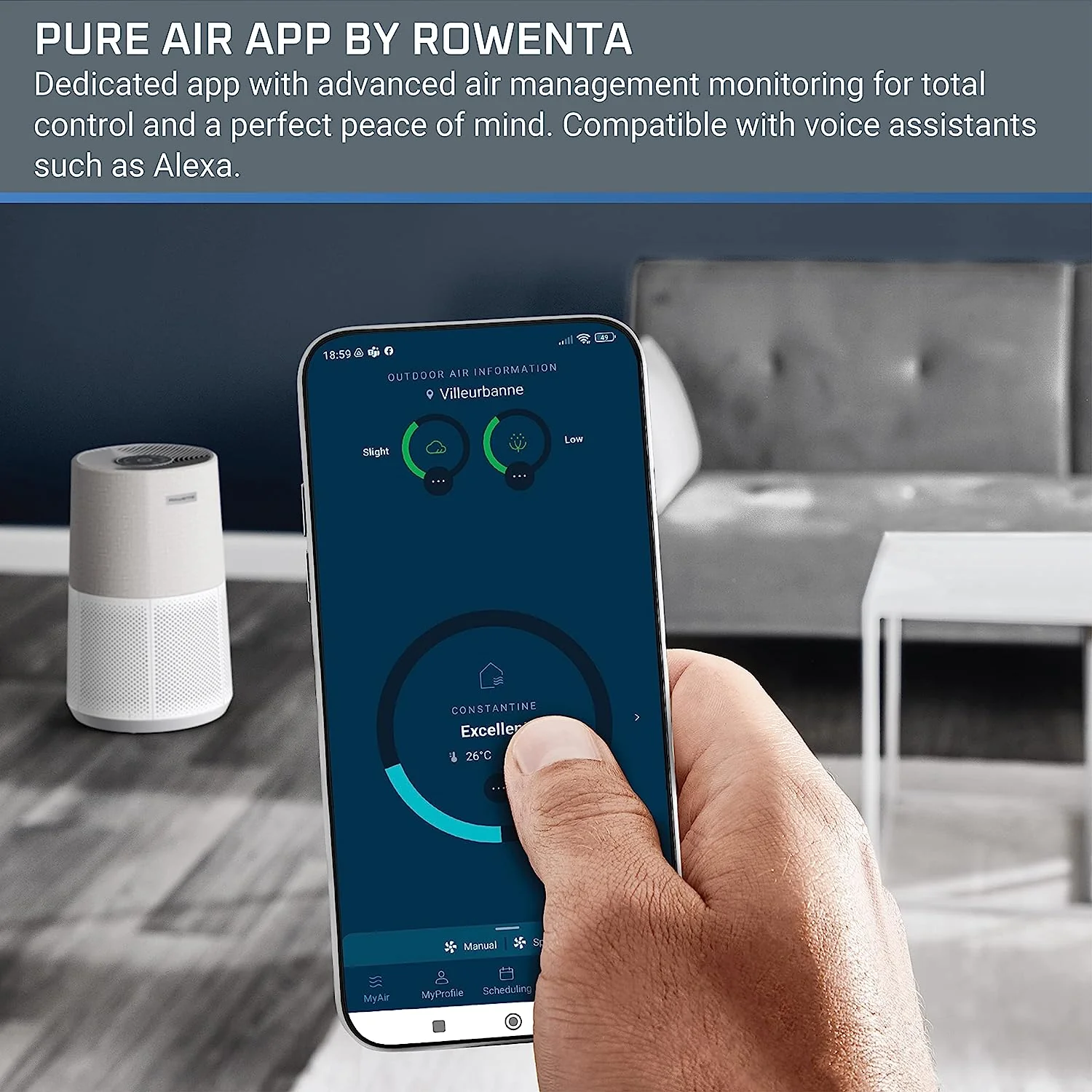 Rowenta Pure Air City PU2840U1 Air Purifier - Image 3