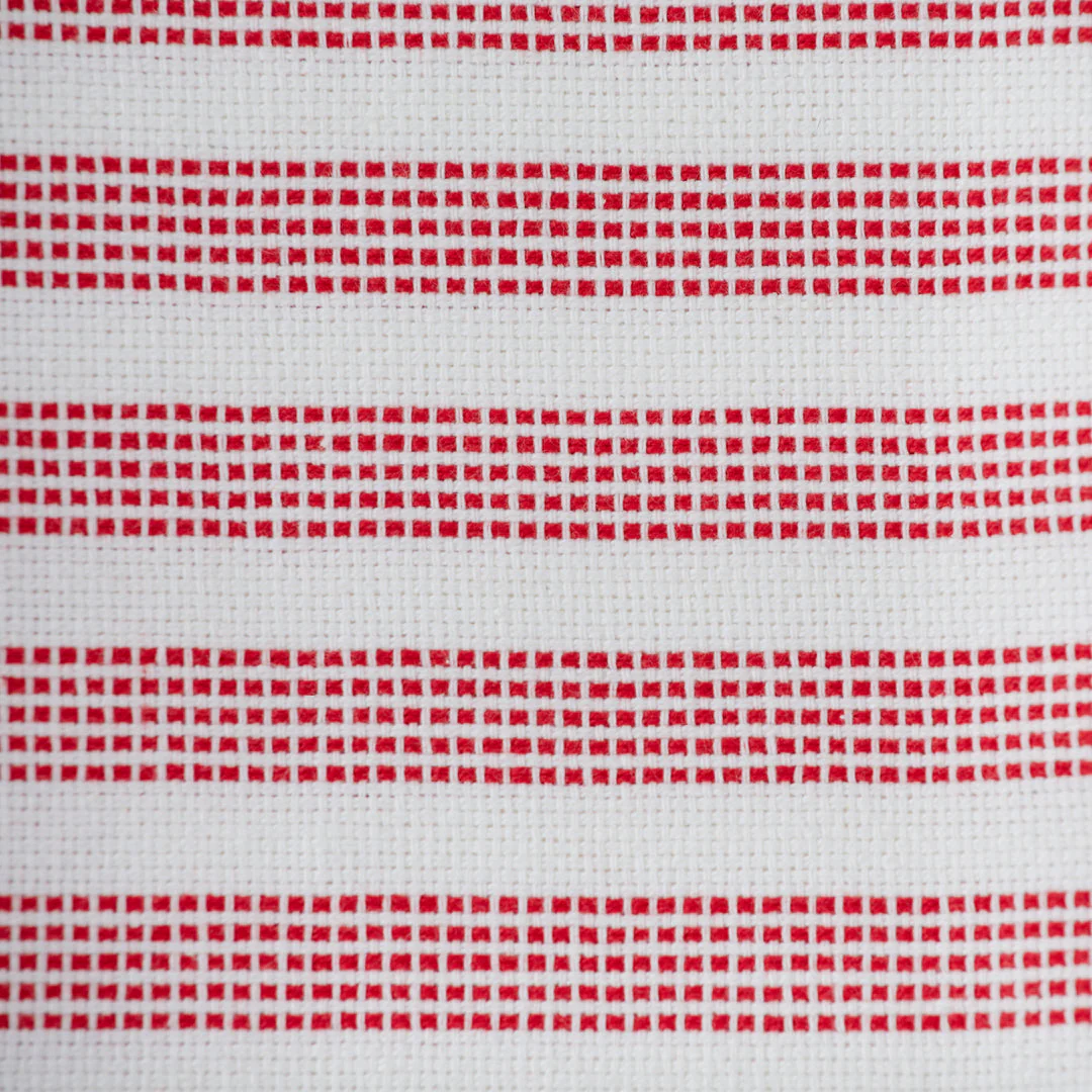 RSVP Woven Dobby Kitchen Towel – 18" x 28" – Red - Image 2