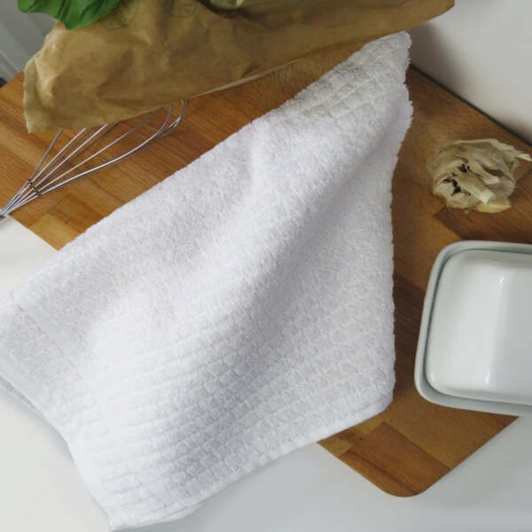Samuel Lamont Poli Dri 100% Cotton Dish Towel – White - Image 2