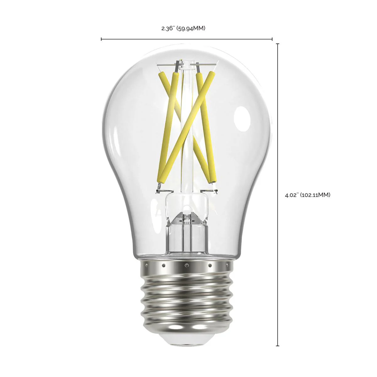 Satco LED A19 Classic Light Bulb Replacement – 8W – 60W Equivalent – E26 Base – Clear – 2700K - Image 4