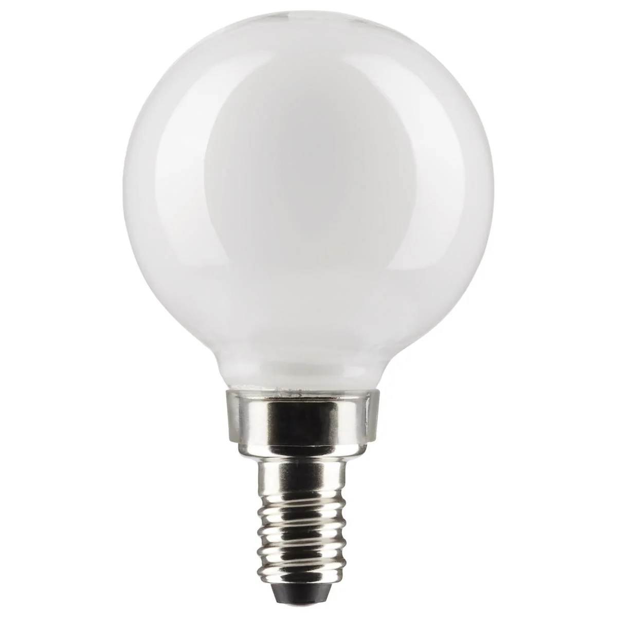 Satco LED G16.5 Globe Light Bulb β 5.5W β 60W Equivalent β E12 Base β Warm White β 2700K