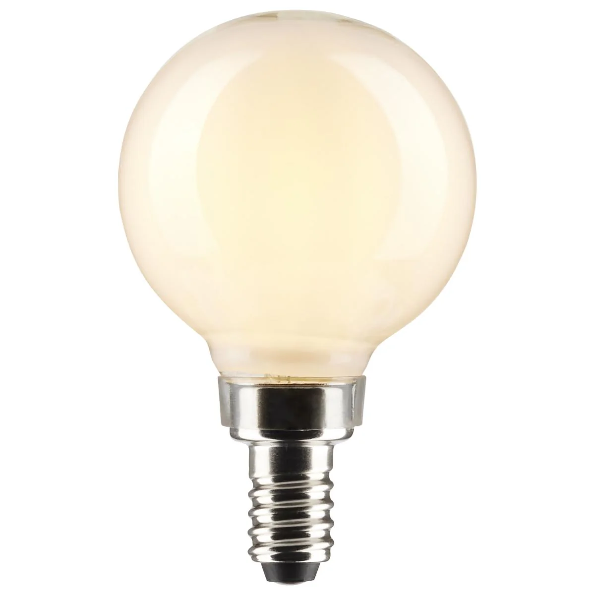 Satco LED G16.5 Globe Light Bulb β 5.5W β 60W Equivalent β E12 Base β Warm White β 2700K - Image 4