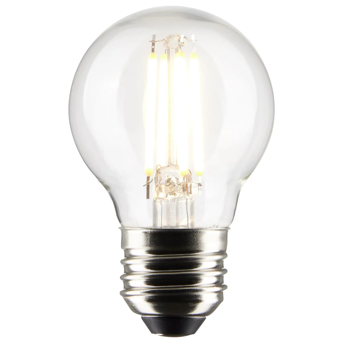 Satco LED G16.5 Globe Light Bulb Replacement – 4W – 40W Equivalent – E26 Base – Clear – 2700K - Image 4